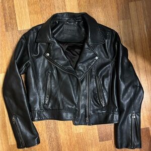 Blank NYC Classic Black Faux Leather Moto Jacket
